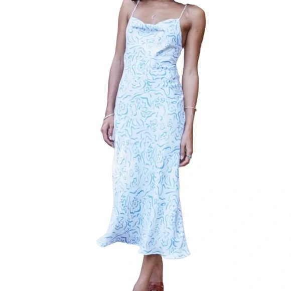 knee length dresses for ladies Matisse Strapless Linen Midi Dress Montebello